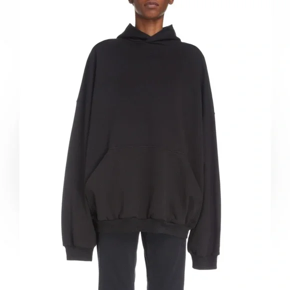 NEW🔥BALENCIAGA Gender Inclusive Beaded Back BB Logo Oversized Hoodie🔥